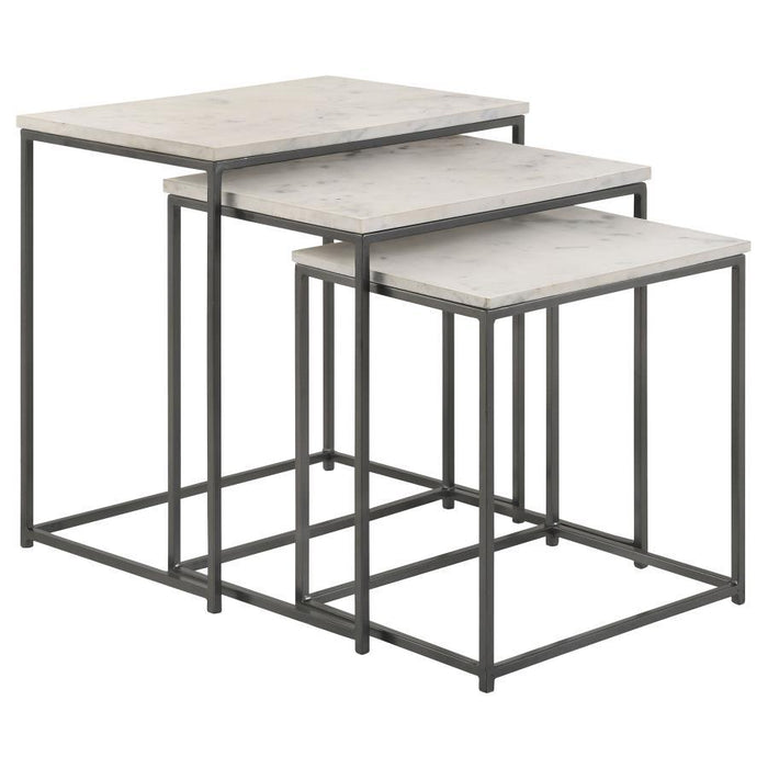 Medora - Marble Top Nesting Table Set - Simple Home Plus