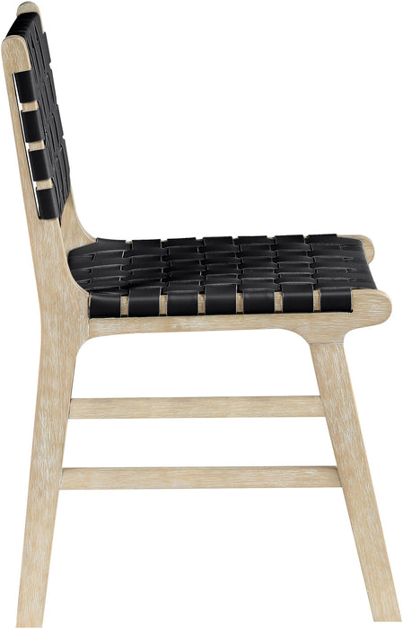 Entwine - Vegan Leather Upholstered Dining Chair - Painted Natural - Simple Home Plus