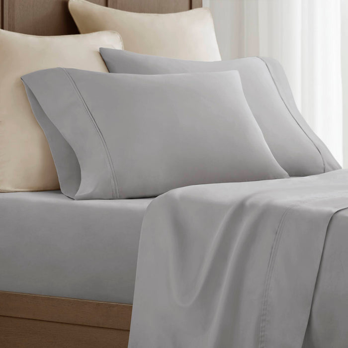King Sateen Pillowcase Set - Gray - Simple Home Plus