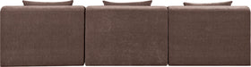 Stellar - 3 Piece 114" Upholstered Modular Armless Sofa - Simple Home Plus