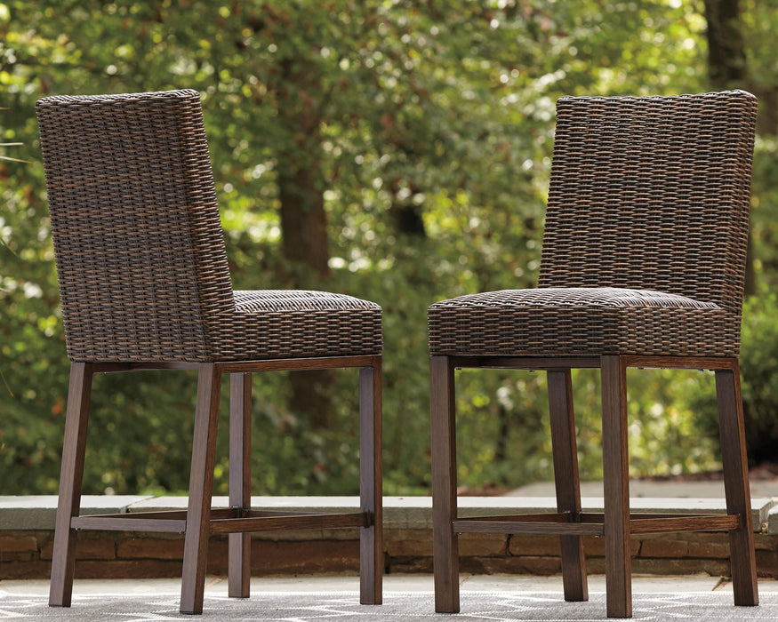 Paradise Trail - Barstool (Set of 2) - Medium Brown - Simple Home Plus
