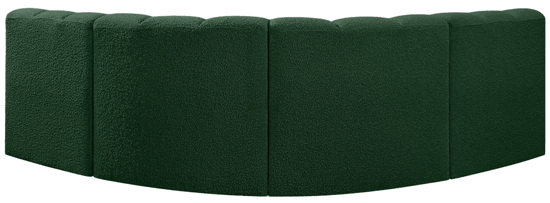 Arc - Boucle Fabric 4 Piece Corner Modular Sofa - Simple Home Plus