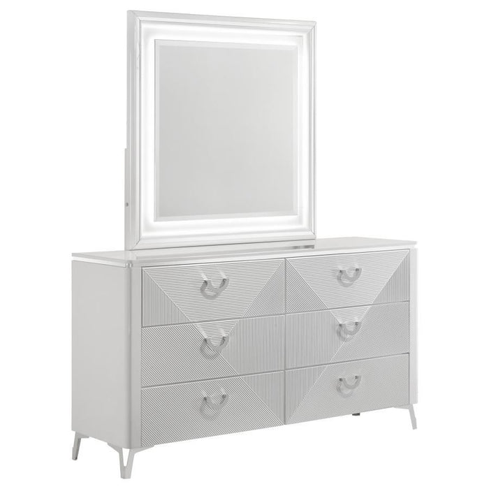 Cassia - 6-Drawer Bedroom Dresser Cabinet - Simple Home Plus