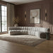 Arc - Boucle Fabric 7 Piece U-Shaped Modular Sofa - Simple Home Plus