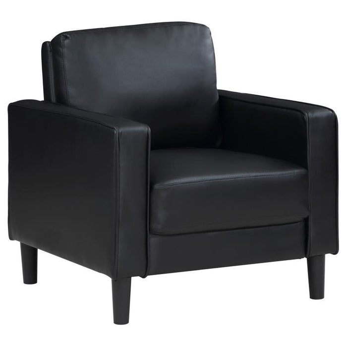 Ruth - Upholstered Track Arm Accent Chair - Simple Home Plus