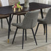 Brassie - Upholstered Swivel Dining Side Chair (Set of 2) - Gray - Simple Home Plus