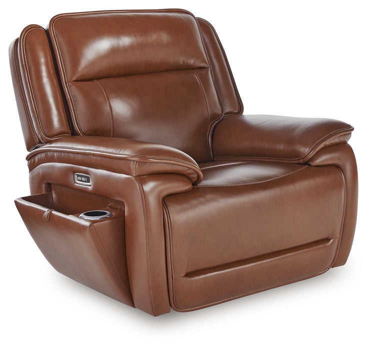 Healy Pier - Chocolate - Power Recliner / Adj Headrest - Simple Home Plus