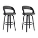 Shelly - 30" Bar Height Swivel Bar Stool With Black Frame - Simple Home Plus