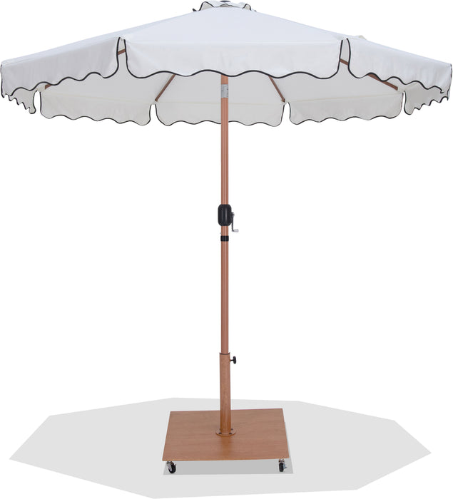 Amalfi - Aluminum Patio Umbrella - Light Brown Base / Light Brown Pole - Simple Home Plus