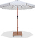 Amalfi - Aluminum Patio Umbrella - Light Brown Base / Light Brown Pole - Simple Home Plus