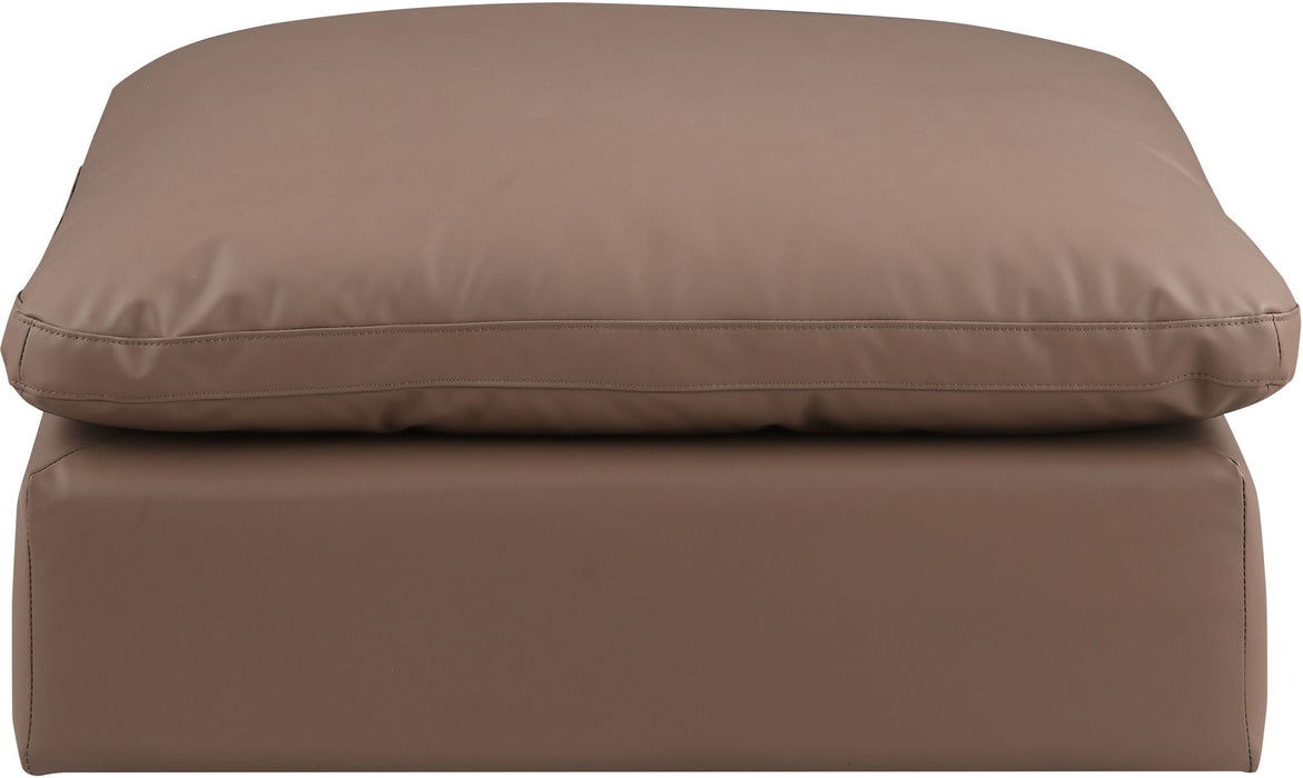 Comfy - Faux Leather Ottoman - Simple Home Plus