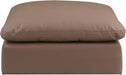 Comfy - Faux Leather Ottoman - Simple Home Plus