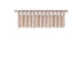 Emilia - Lightweight Valance With Beads - Blush - Simple Home Plus