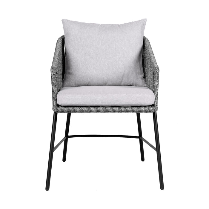 Ditas - Outdoor Patio Dining Chair - Black / Gray - Simple Home Plus