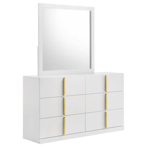 Ines - 6-Drawer Bedroom Dresser Cabinet - Simple Home Plus