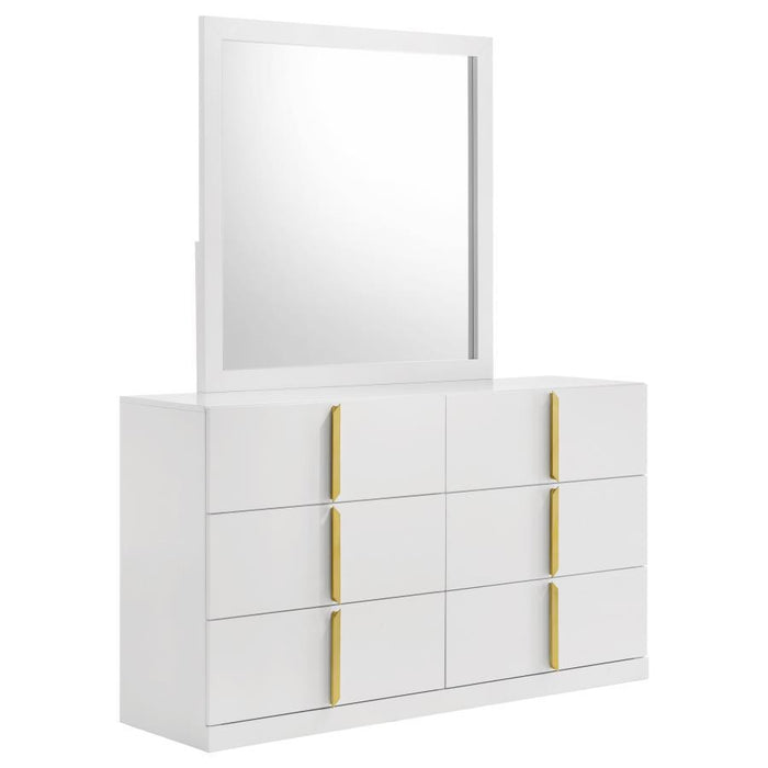 Ines - 6-Drawer Bedroom Dresser Cabinet - Simple Home Plus