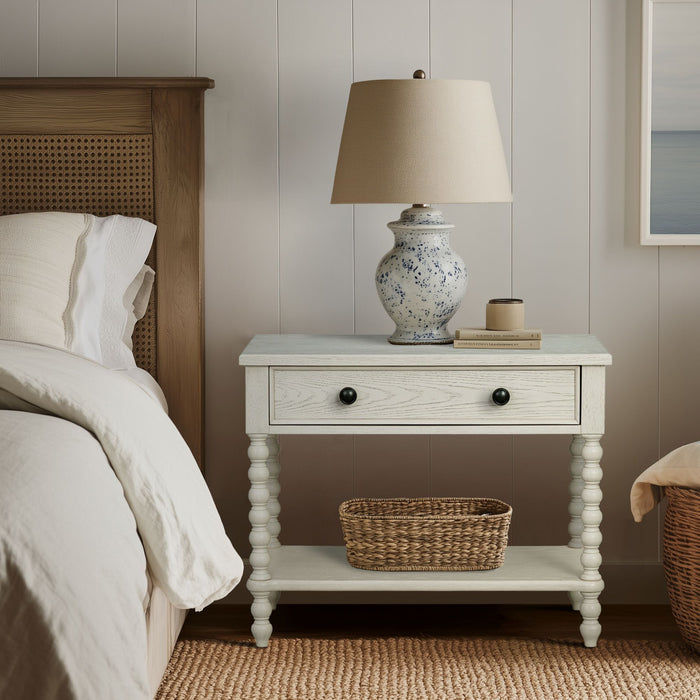 Beckett - Large Nightstand - Antique Cream - Simple Home Plus