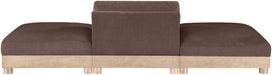 Turin - Chenille Fabric Upholstered Modular Sectional - Brown - Simple Home Plus