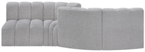 Arc - Boucle Fabric 4 Piece Sofa - Simple Home Plus