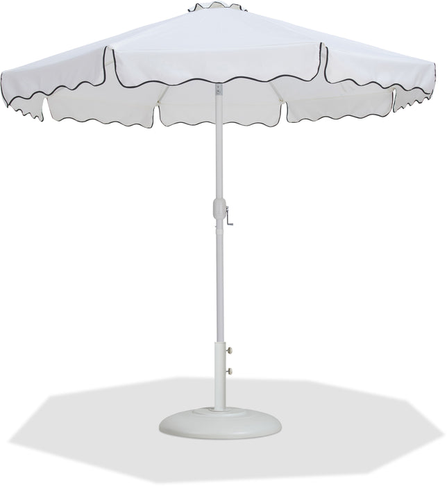 Amalfi - Patio Umbrella - White Base / White Pole - Simple Home Plus