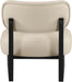 Vetra - Vegan Leather Upholstered Accent Chair With Black Base - Simple Home Plus