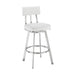 Benjamin - Swivel Stool - Brushed Steel Legs - Simple Home Plus