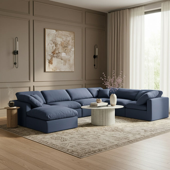 Indulge - Linen 7 Piece Modular Sectional - Simple Home Plus