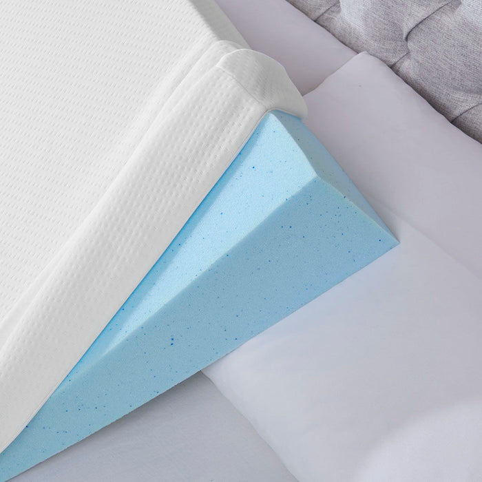 Memory Foam Wedge Pillow - White - Simple Home Plus