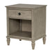 Victoria - One-Drawer Nightstand With Shelf - Reclaimed Gray - Simple Home Plus