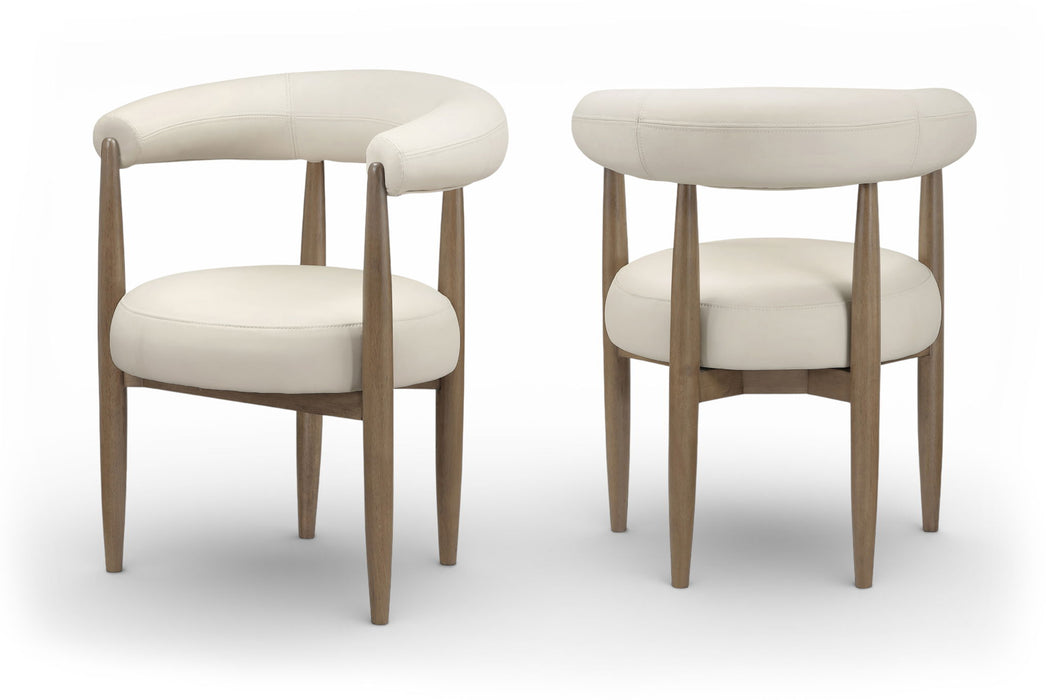 Sable - Vegan Leather Upholstered Dining Chair (Set of 2) - Brown Base - Simple Home Plus