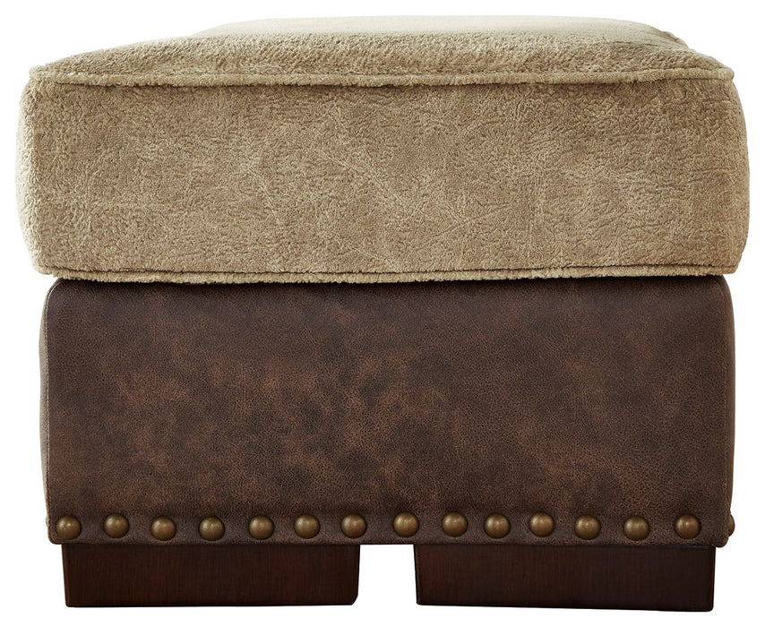 Alesbury - Chocolate - Ottoman - Simple Home Plus