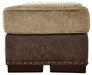 Alesbury - Chocolate - Ottoman - Simple Home Plus