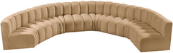 Arc - Velvet 8 Piece U-Shaped Modular Sofa - Simple Home Plus