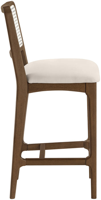 Atrium - Counter Stool With Brushed Brown Base (Set of 2) - Simple Home Plus