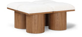 Pavilion - 4 Piece Modular Bench With Brown Base - Simple Home Plus