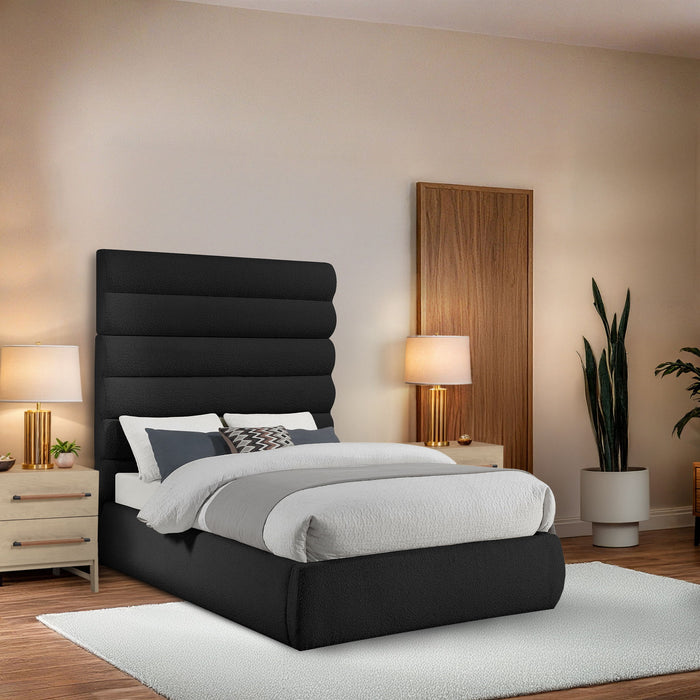 Adam - Boucle Fabric Bed With 70.5" Headboard - Simple Home Plus