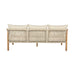 Cypress - Outdoor Patio Sofa - Blonde Eucalyptus / Ivory - Simple Home Plus