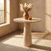 Fontelina - 30" Genuine Bistro Dining Table - Travertine - Simple Home Plus