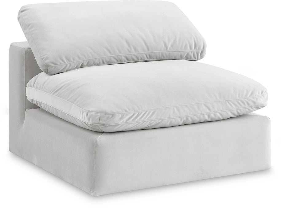 Comfy - Velvet Armless Chair - Simple Home Plus