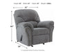 Allmaxx - Pewter - Rocker Recliner - Simple Home Plus