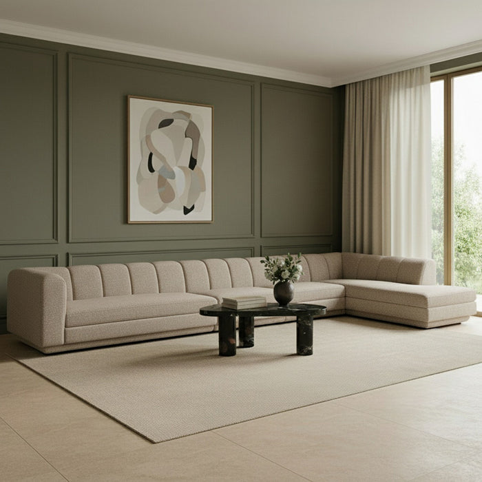 Modari - Sectional - Beige - Simple Home Plus