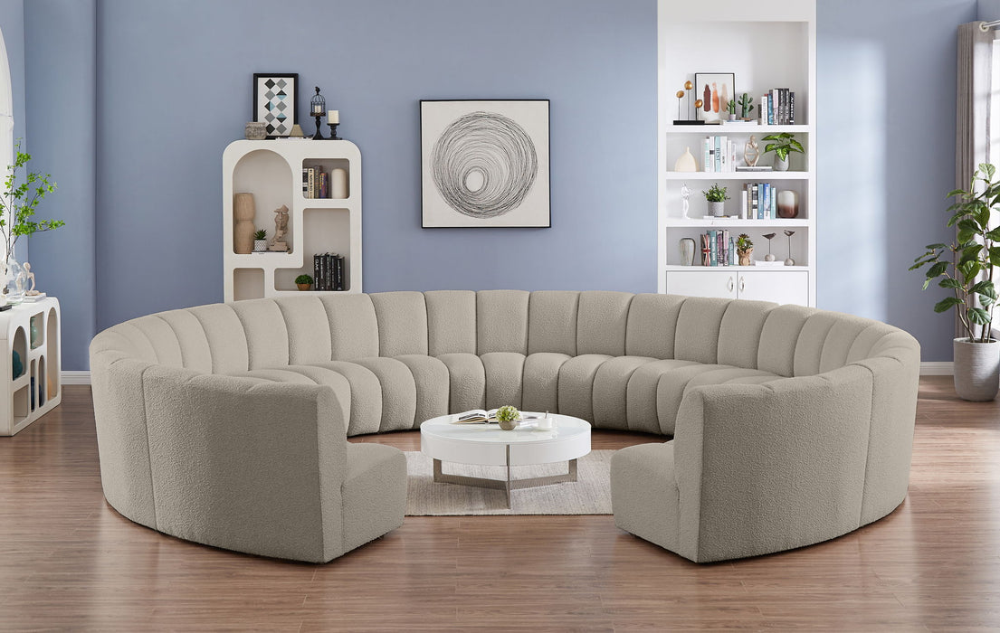 Infinity - 11 Piece Boucle Modular Sectional - Simple Home Plus