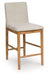 Isanti - Light Brown - Upholstered Barstool (Set of 2) - Simple Home Plus