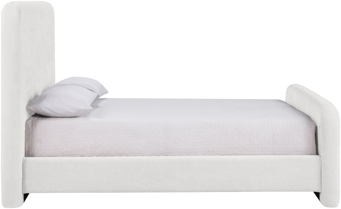 Fira - Chenille Fabric Upholstered Bed - Simple Home Plus