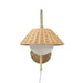 Laguna - Rattan Weave Wall Sconce - Gold - Simple Home Plus