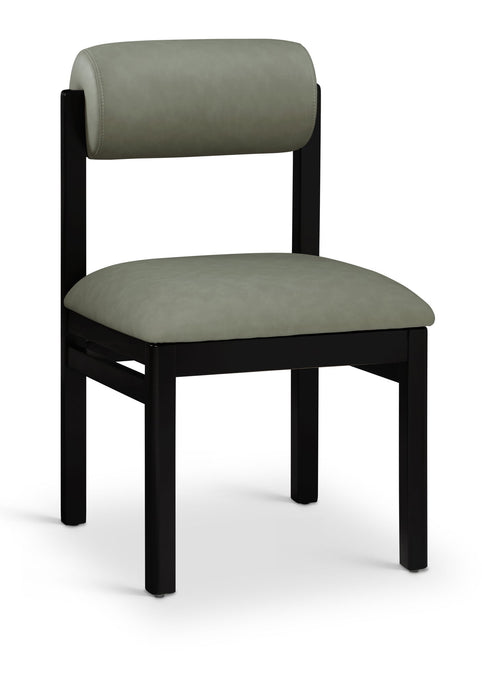 Roundhill - Faux Leather Dining Chair (Set of 2) - Black Frame - Simple Home Plus