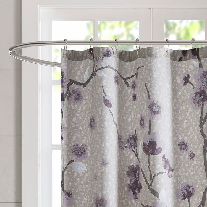 Holly - Shower Curtain - Purple - Simple Home Plus