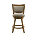 Aiden - Modern Farmhouse Swivel Wood Counter Height Kitchen Bar Stool - Simple Home Plus