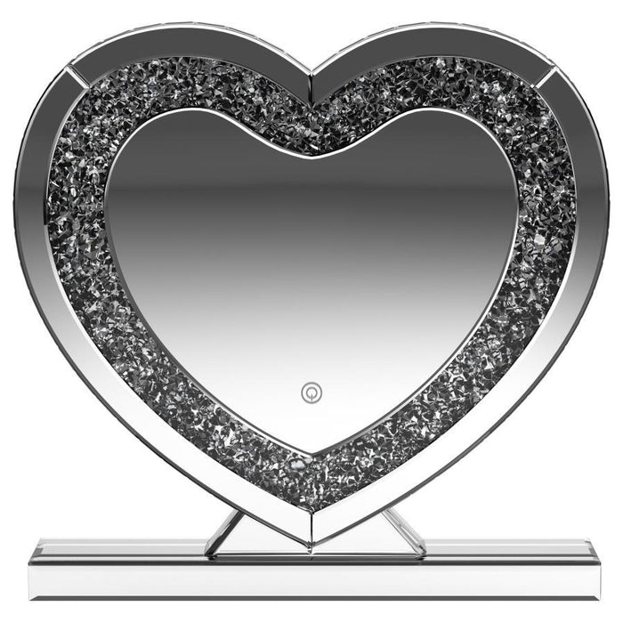 Euston - Heart Shaped Vanity Mirror - Silver - Simple Home Plus