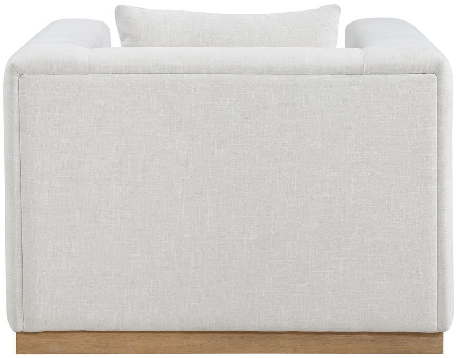 Alfie - Linen Textured Fabic Chair - Simple Home Plus